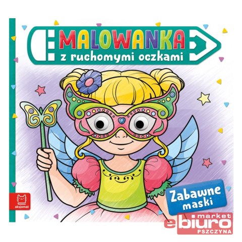 MALOWANKA Z RUCHOMYMI OCZKAMI. ZABAWNE MASKI