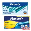 NABOJE PELIKAN GTP/5 TURKUSOWE WKŁADY DO PIÓR ATRA
