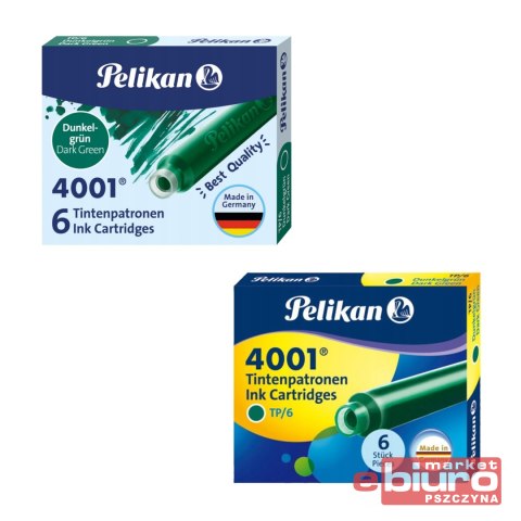 NABOJE PELIKAN TP/6 CIEMNO ZIELONE