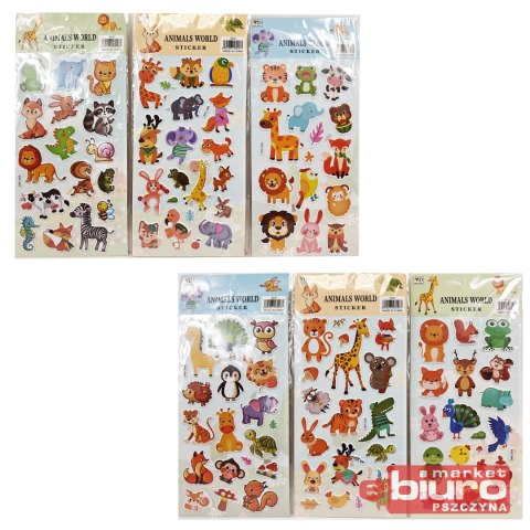 NAKLEJKA LRI 22X10 ANIMAL WORLD 903023 KTW