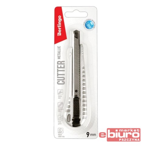 NÓŻ BIUROWY METALIC 9MM BERLINGO