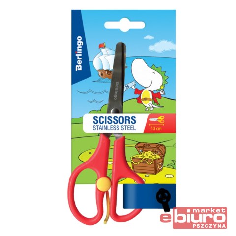 NOŻYCZKI DLA DZIECI Z ODBOJNIKIE 13CM MIX BERLINGO