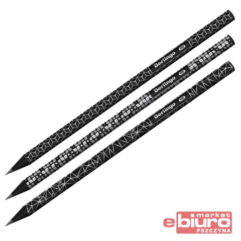 OŁÓWEK DOUBLEBLACK HB OKRĄGŁY CZARNE DREW BERLINGO