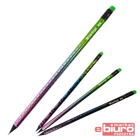 OŁÓWEK SKYLINE HB CZARNE DREWNO OKR MIX WZ BERLING