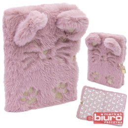 PAMIĘTNIK Z KŁÓDKĄ ASTRAPAP FLUFFY KITTY A5 96K