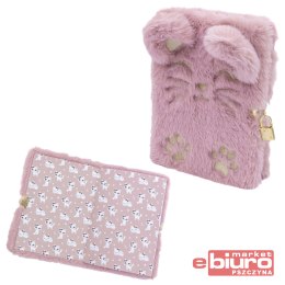PAMIĘTNIK Z KŁÓDKĄ ASTRAPAP FLUFFY KITTY A5 96K