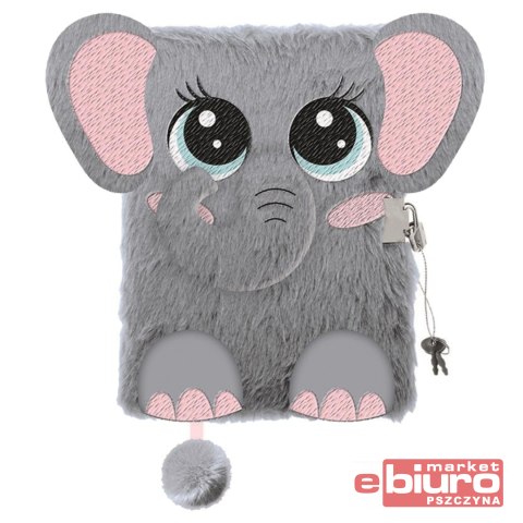 PAMIĘTNIK Z KŁÓDKĄ WŁOCHACZ A5 96K MLF ELEPHANT