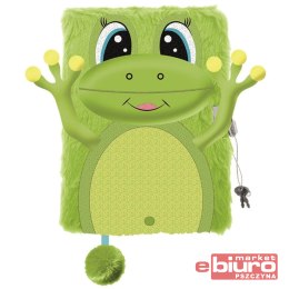 PAMIĘTNIK Z KŁÓDKĄ WŁOCHACZ A5 96K MLF HAPPY FROG