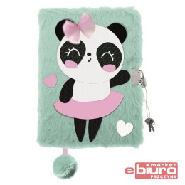 PAMIĘTNIK Z KŁÓDKĄ WŁOCHACZ A5 96K MLF PANDA BALLE