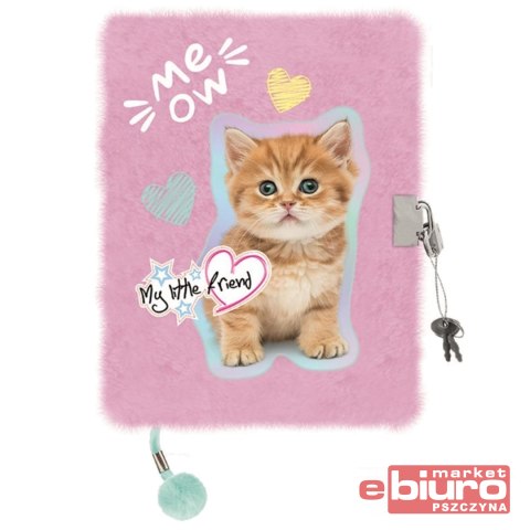 PAMIĘTNIK Z KŁÓDKĄ WŁOCHACZ A5 96K MLF PASTEL KITT