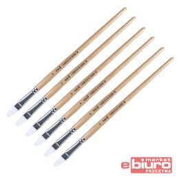 PĘDZLE NYLONOWE KOCI JĘZYK NIKI4 NR14 A'6