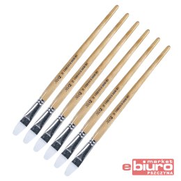 PĘDZLE NYLONOWE KOCI JĘZYK NIKI4 NR18 A'6