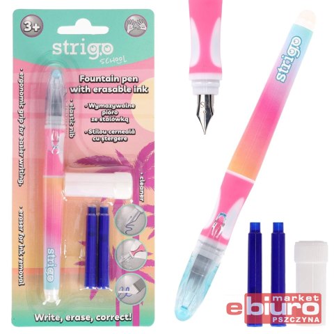 PIÓRO STRIGO WYMAZYWALNE ZE STALÓWKĄ GRADIENT