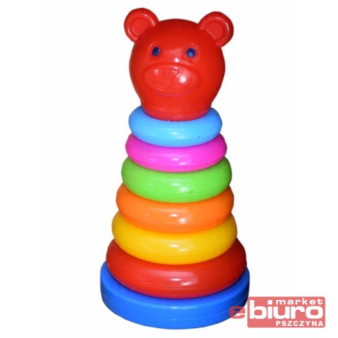 UKŁADANKA WIEŻA PIRAMIDA MIŚ 001070