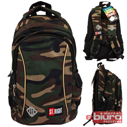 PLECAK 3-KOMOROWY STRIGHT BP-26 MORO