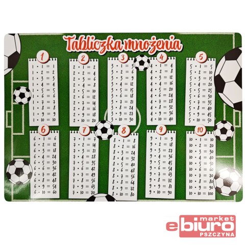 PODKŁAD B3 TABLICZKA MNOŻENIA PIŁKA NOŻNA HENRY