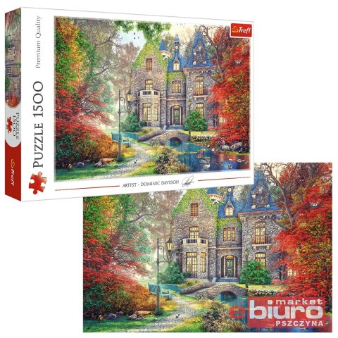 PUZZLE 1500 JESIENNY DWOREK TREFL