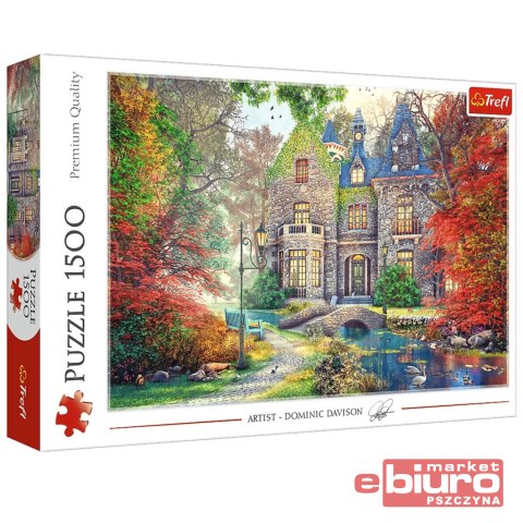 PUZZLE 1500 JESIENNY DWOREK TREFL