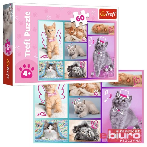 PUZZLE 60EL. SŁODKIE KOCIAKI TREFL