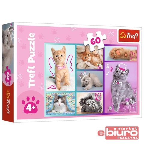 PUZZLE 60EL. SŁODKIE KOCIAKI TREFL