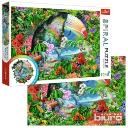 PUZZLE SPIRAL 1040 TROPIKALNE ZWIERZETA 40014 TREF
