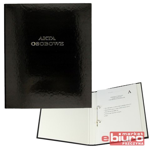 TECZKA AKTA OSOBOWE A4/32/2R CZARNE BARBARA