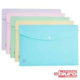 TECZKA PLASTIKOWA NA ZATRZASK A4 OXFORD PASTEL MIX