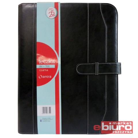 TECZKA SKÓRZANA ORGANIZER KALKULATOR A4 718 CZARNA ANTRA