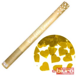TUBA Z SERCAMI ZŁOTY 60CM PARTYDECO