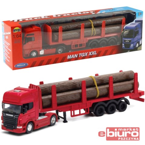 WEELY TRUCK 1:64 MAN TGX Z DREWNEM 58034 DROMADER