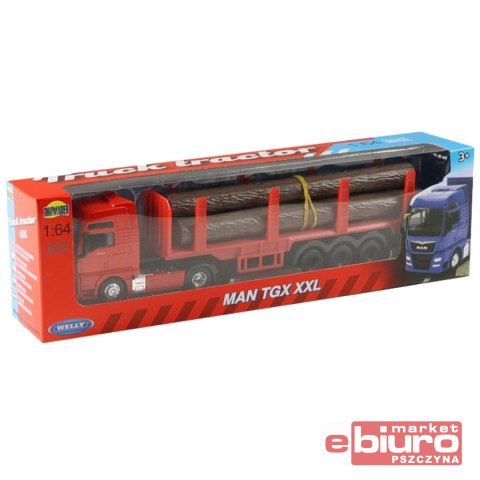 WEELY TRUCK 1:64 MAN TGX Z DREWNEM 58034 DROMADER