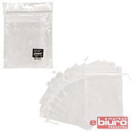 WORECZKI ORGANZOWE 10X15CM WR02 BIAŁE A'10 PSH