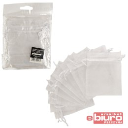 WORECZKI ORGANZOWE 7X10CM WR01 BIAŁE A'10