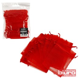 WORECZKI ORGANZOWE 7X10CM WR01 CZERWONE A'10 PSH