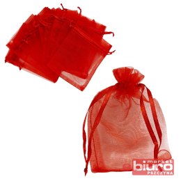 WORECZKI ORGANZOWE 7X10CM WR01 CZERWONE A'10 PSH