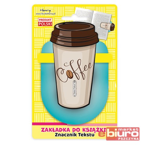 ZAKŁADKA ZNACZNIKI TEKSTU COFFEE HENRY