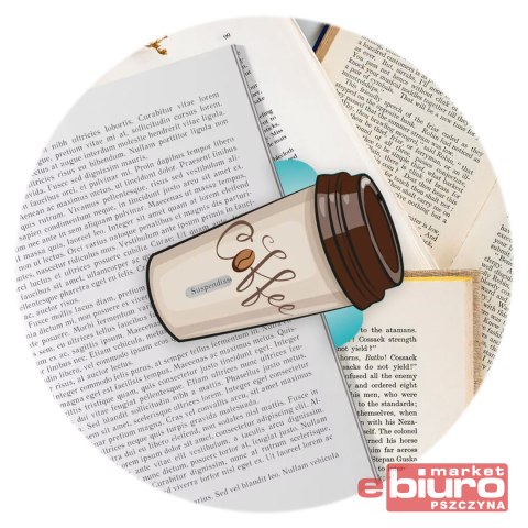 ZAKŁADKA ZNACZNIKI TEKSTU COFFEE HENRY