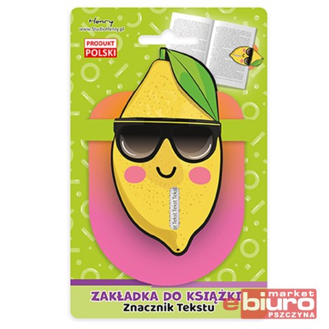 ZAKŁADKA ZNACZNIKI TEKSTU CYTRYNY HENRY