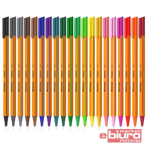 ZESTAW CIENKOPISÓW RAPIDO 0,4MM 20KOL BERLINGO