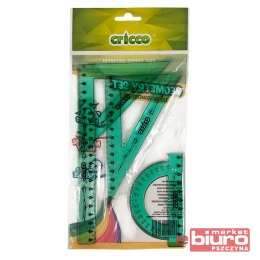 ZESTAW GEOMETRYCZNY CRICCO 4-ELEM Z LINI 16CM ETUI