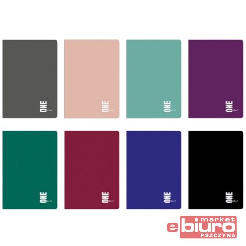 ZESZYT A5 60 KARTEK W KRATKĘ INTERDRUK ONE COLOR