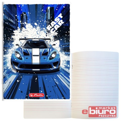 ZESZYT HER FAST CAR A5 16K 70G LINIA