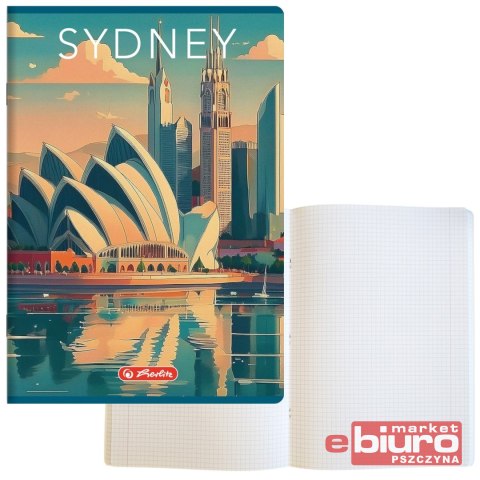 ZESZYT HER RETRO CITY A4 96K 70G KRATKA