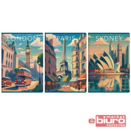 ZESZYT HER RETRO CITY A4 96K 70G LINIA