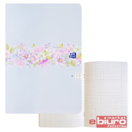 ZESZYT OXF FLOWERS A4 60 KARTEK MIX KRATKA