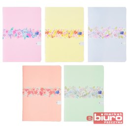 ZESZYT OXF FLOWERS A4 60 KARTEK MIX KRATKA