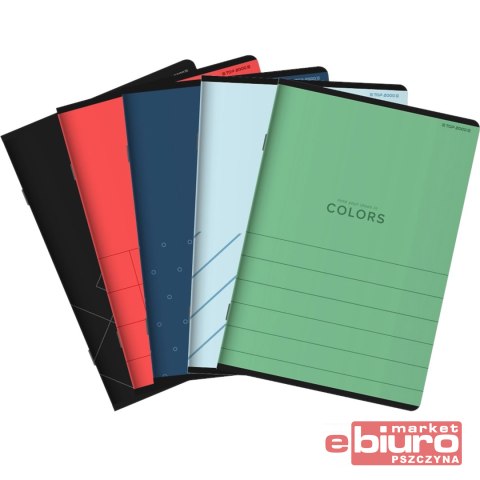 ZESZYT TOP COLORS A5 16 KARTEK 70G KRATKA MIX