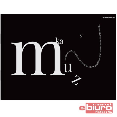 ZESZYT TOP MUZYKA A5 16K 706 5 LINIA