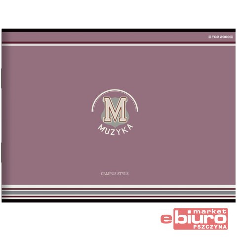 ZESZYT TOP MUZYKA A5 16K 706 5 LINIA