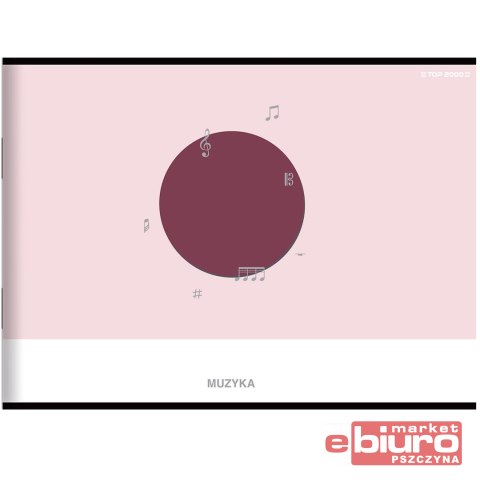 ZESZYT TOP MUZYKA A5 16K 706 5 LINIA